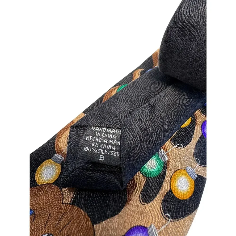 Dockers Men's Skinny Christmas Reindeer Graphic Tie Skinny